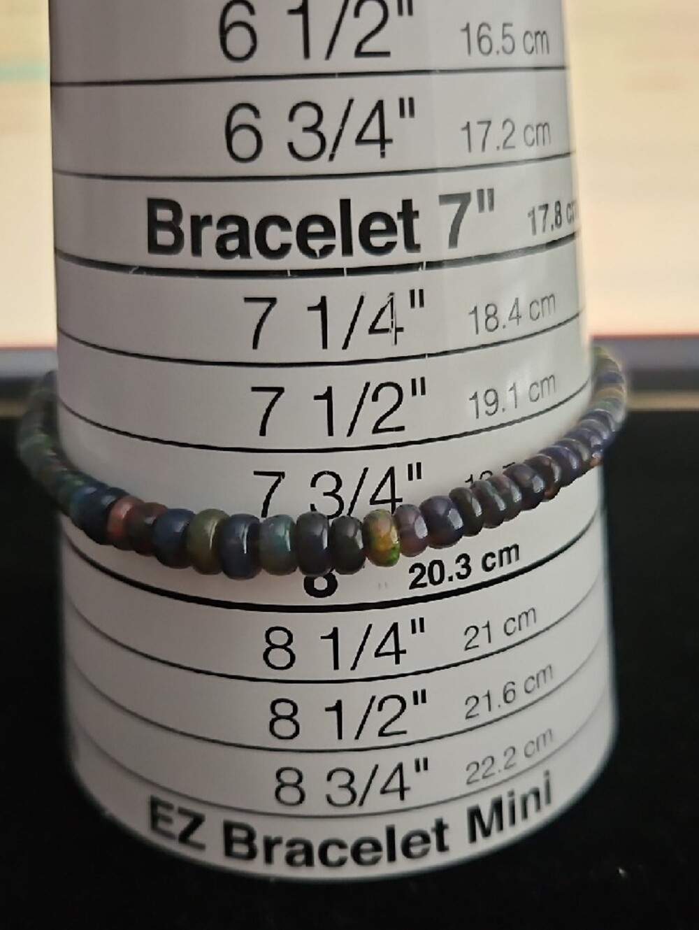 S925 Ethopian Fire Opal Bead Bracelet - Women Jewelry - Picture 6 of 6